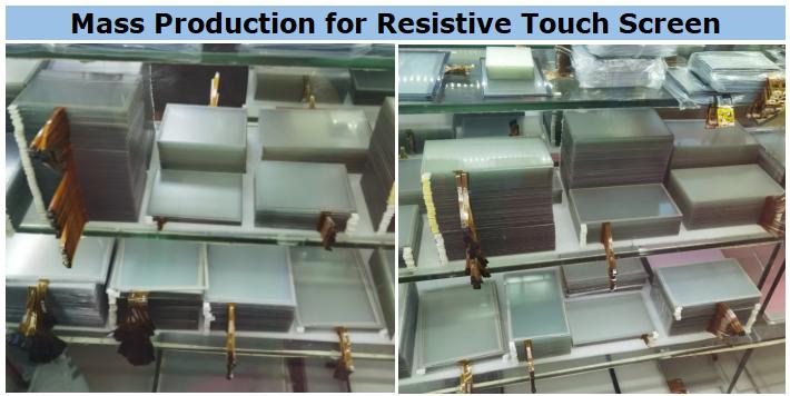 Mass Production for Resistive Touch Screen