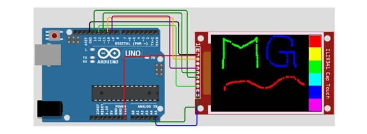 Interfacing Arduino To A 2.8-inch TFT Color Display With Touch