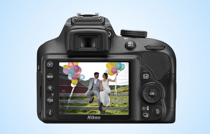 Nikon D3300 Desligue a vista ao vivo