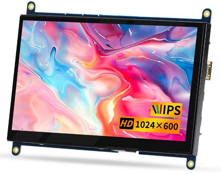 a 1024X600 LCD screen