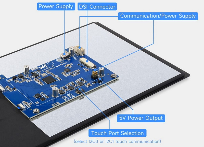 raspberry pi 10 touchscreen display design features