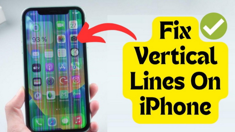fix vertical lines on iphone