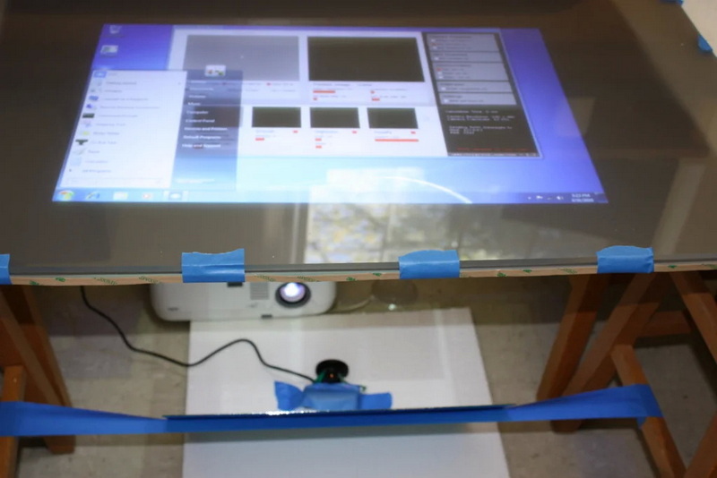A Glass Touchscreen Display