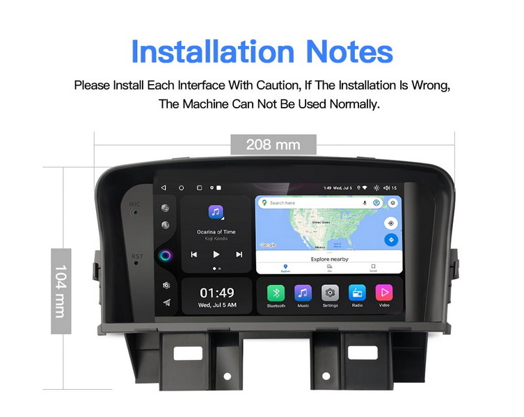 7 inch IPS Tesla Style Touchscreen