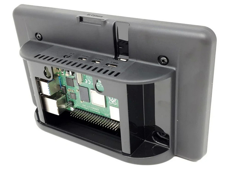 case for raspberry pi 4 and official 7 touchscreen oneninedesign