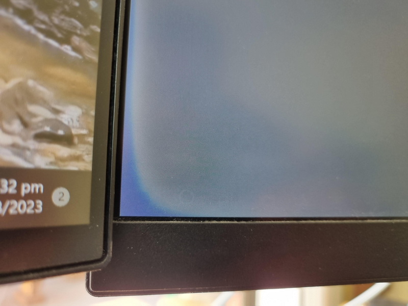 lcd detioration in corners possible sun damage