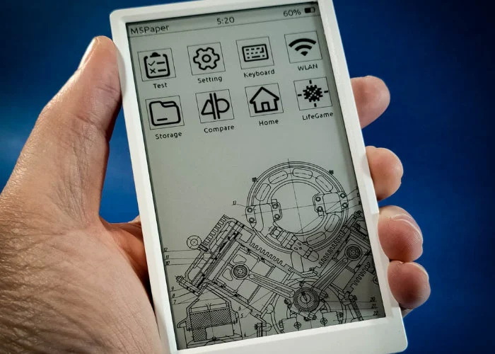wireless e ink touchscreen
