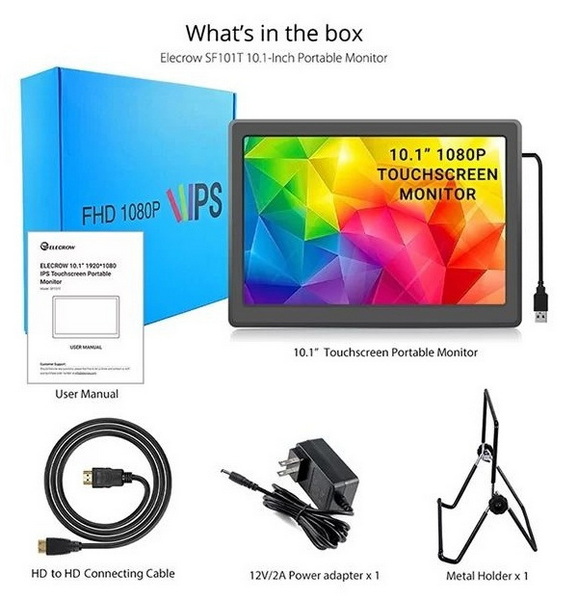 Monitor de pantalla táctil de 10.1 pulgadas Pantalla Pi Raspberry Pi