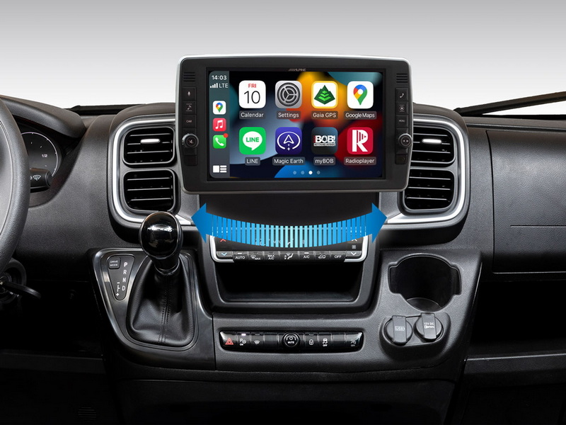 9 inch Touch Screen Navigation with Swivel Display