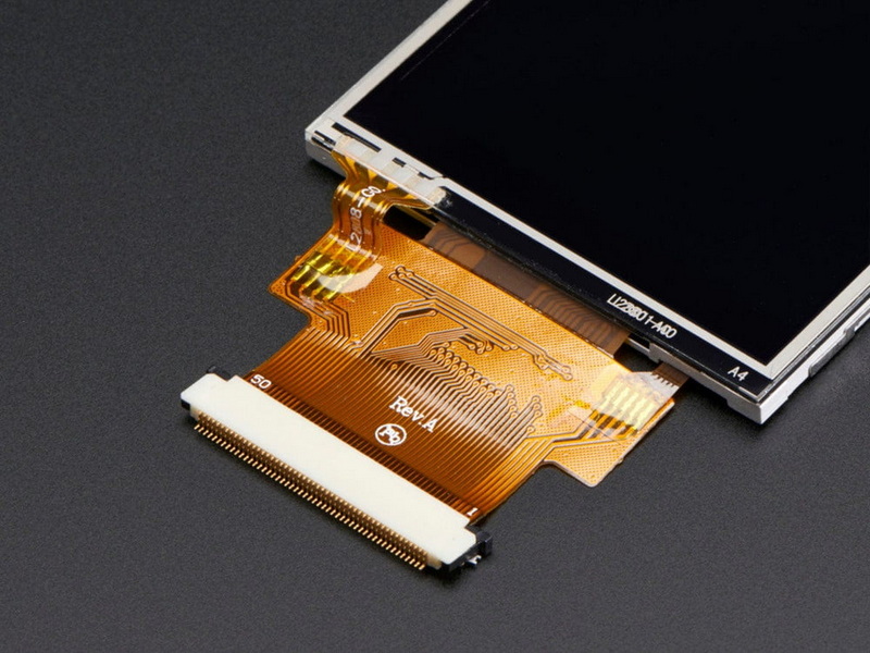 2.8 Display TFT com tela sensível ao toque resistiva
