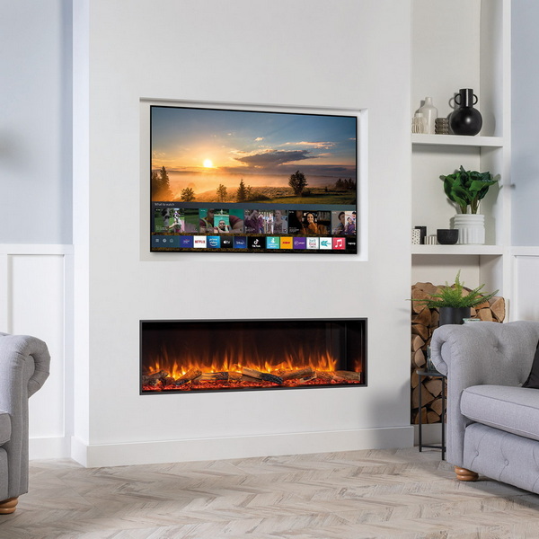 tv above fireplace