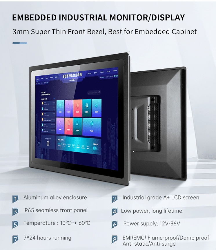 embedded industtial monitor
