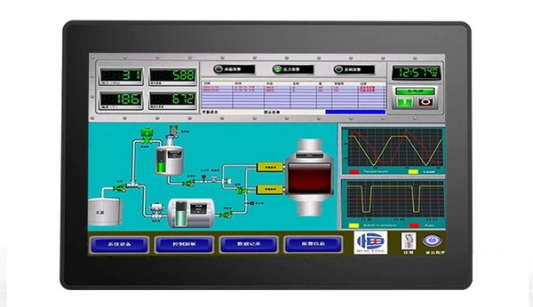 Monitor de pantalla táctil resistiva industrial