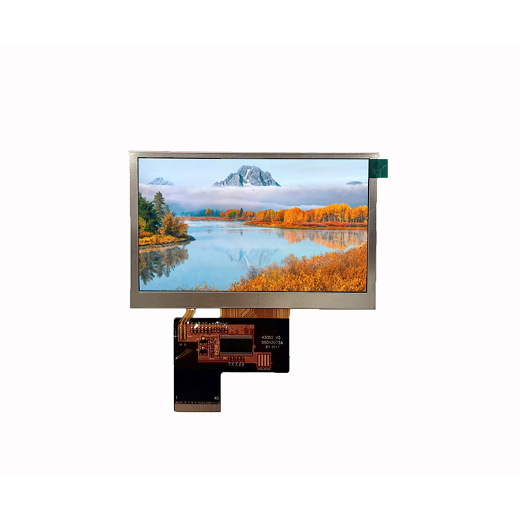 800x480 HD IPS Display 4.3" - LVDS Interface Enabled, High-Definition Screen for Industrial Use