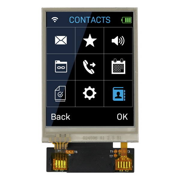 LCD TFT 24 IPS Display with Resistive touchscreen