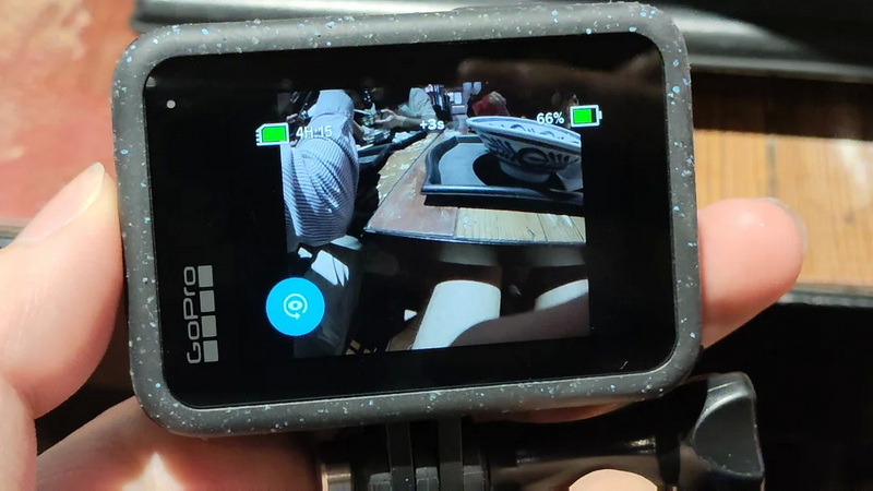 old blue battery glitch and shut of gopro