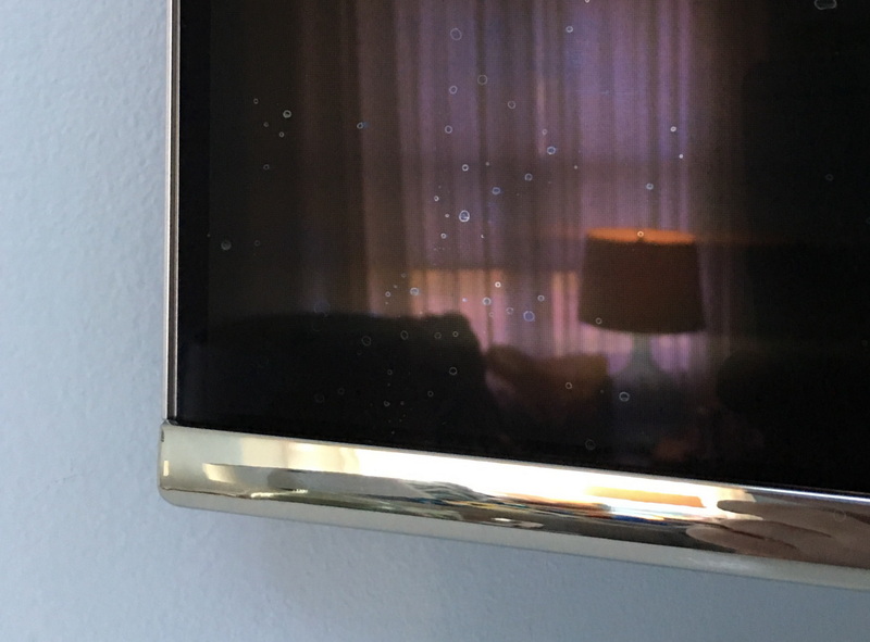 Burbujas en la pantalla LCD TV