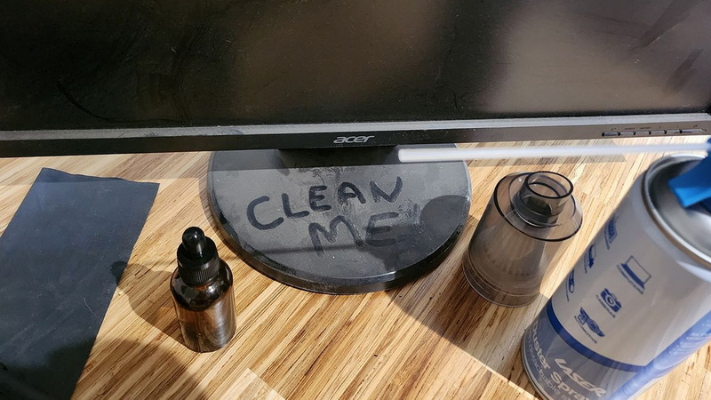 Clean Lcd Screen with Windex