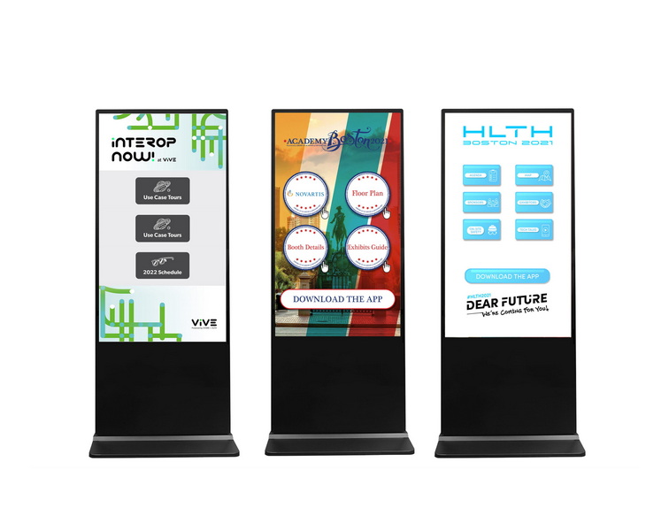 how to customize digital touch screen monitors at events