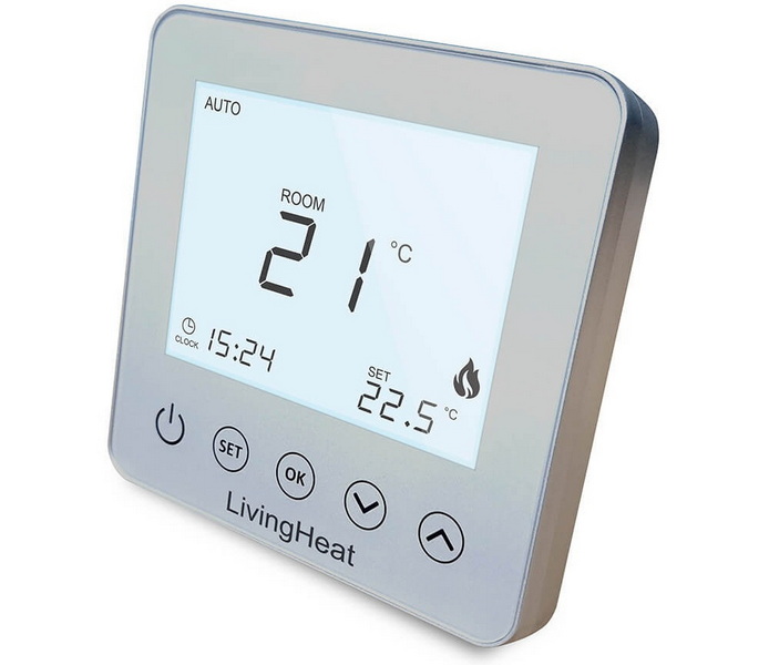 t5 touchscreen thermostat silver