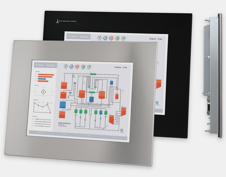 the front side of 15 inch Industrial Touchscreens